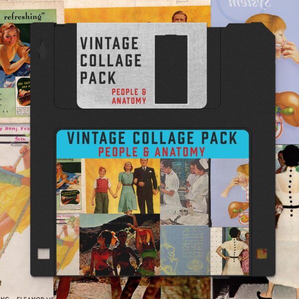 Vintage Collage Image Pack- People and Anatomy